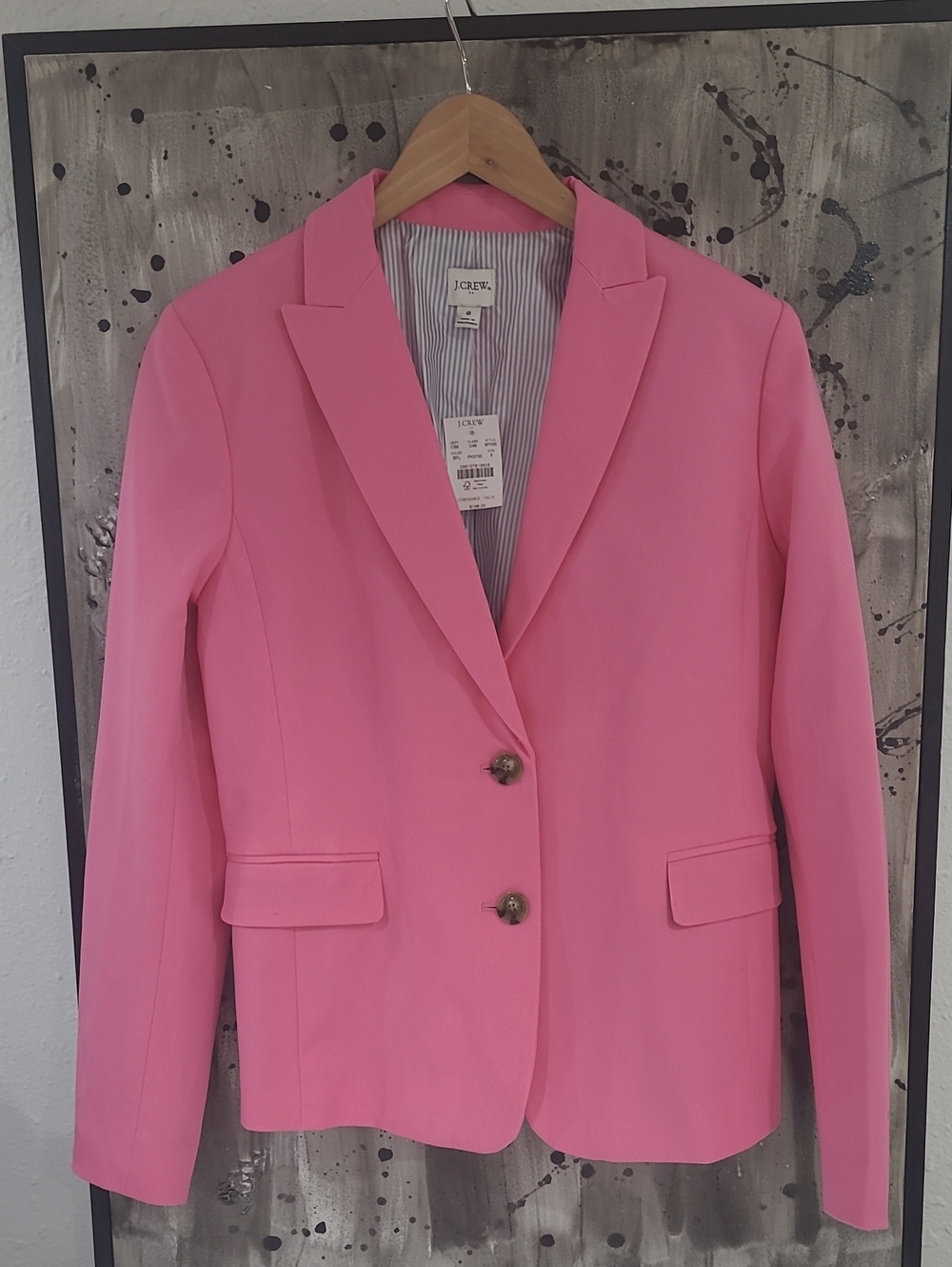 J. Crew Pink Classic Two-Button Blazer